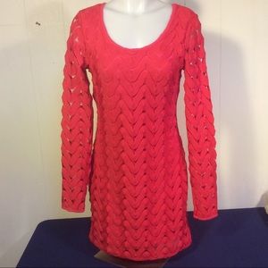 Long Sleeve Crochet Dress by Free People Dress size small
